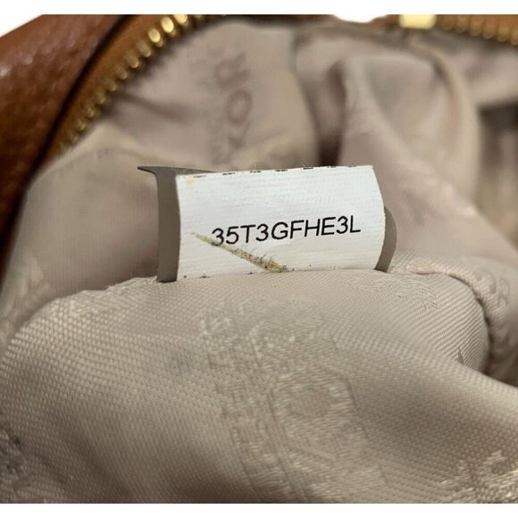 MICHAEL Michael Kors Large Fulton Triple Compartment Hobo Bag Tan Leather Gold - Picture 4 of 16